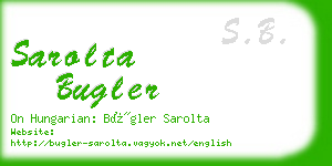 sarolta bugler business card